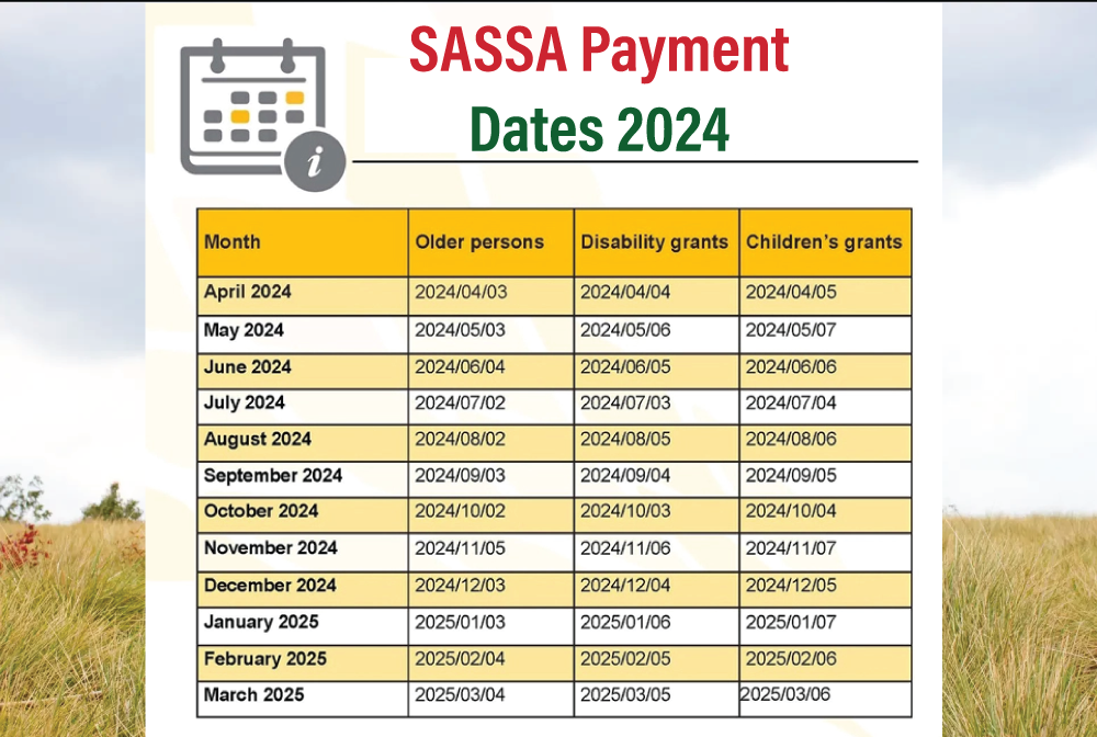 sassa payment dates