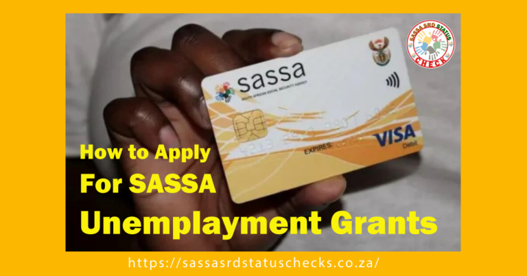 SASSA Unemployment Grant 2024 Accepting Application