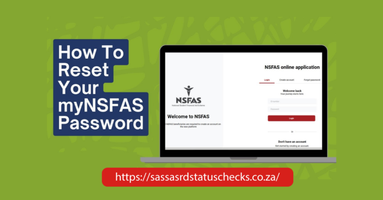 How To Reset Your NSFAS Login Details Effortlessly