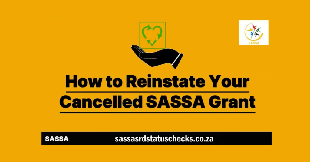 Suspended SASSA Grant