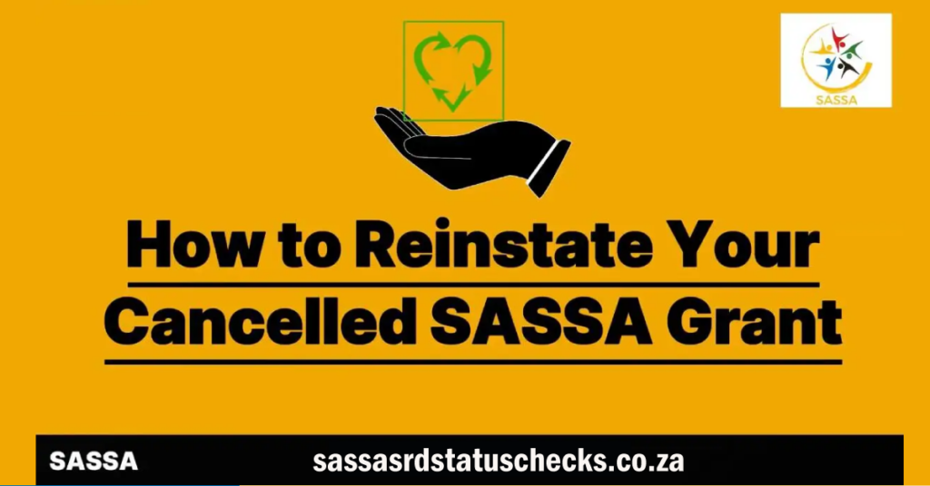 Suspended SASSA Grant